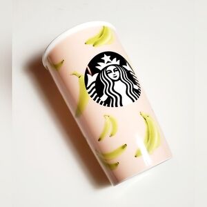 Starbucks 2015 Bananas Tall Mug Tumbler Mermaid Siren Logo 12 Oz (No Lid)